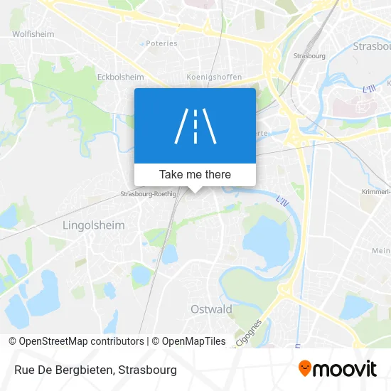 Rue De Bergbieten map