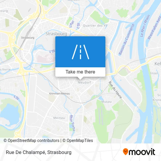 Rue De Chalampé map