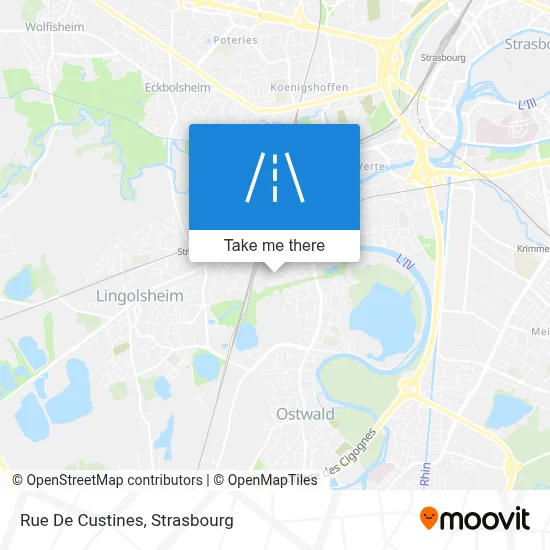 Rue De Custines map
