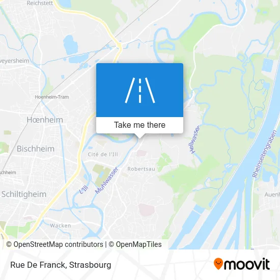 Rue De Franck map