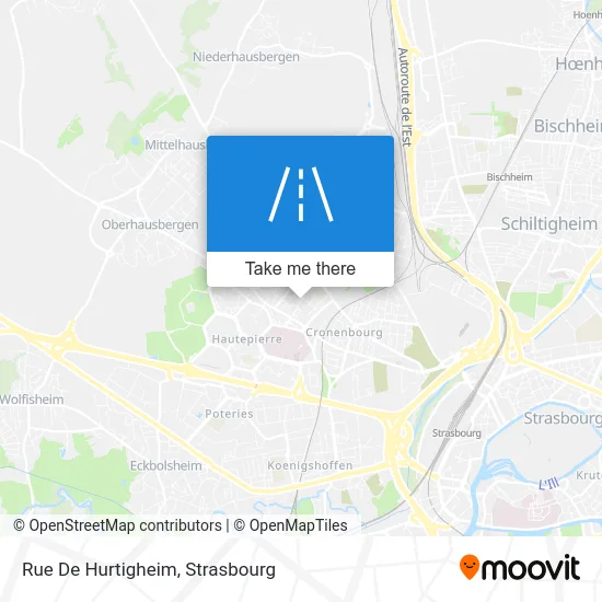 Rue De Hurtigheim map