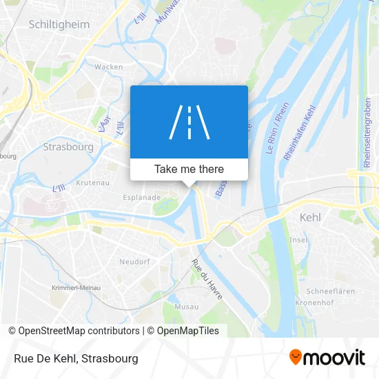 Rue De Kehl map