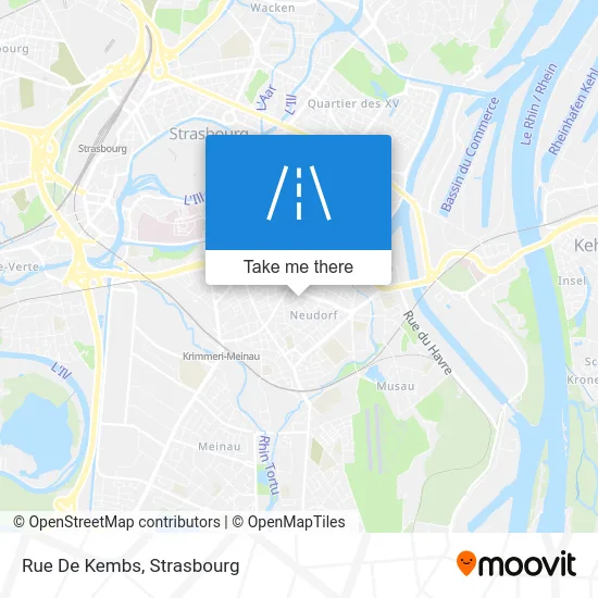 Rue De Kembs map