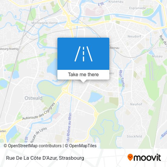 Rue De La Côte D'Azur map