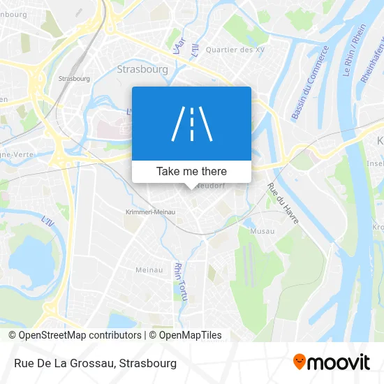 Rue De La Grossau map