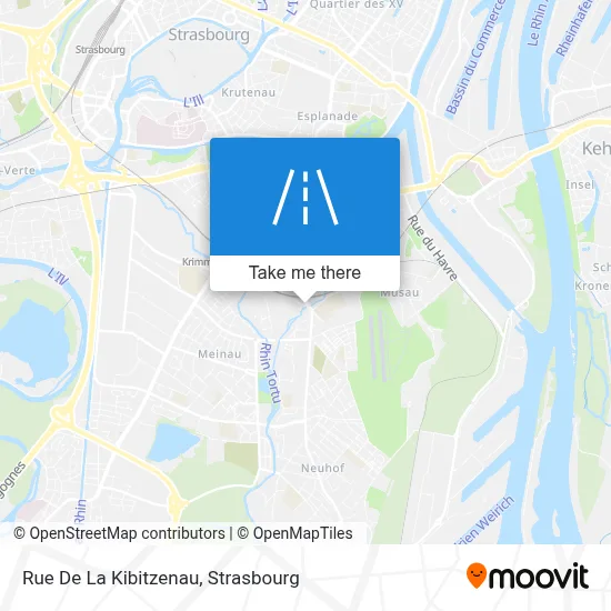 Rue De La Kibitzenau map