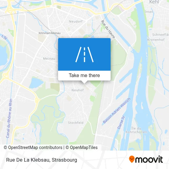 Rue De La Klebsau map