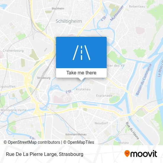 Rue De La Pierre Large map