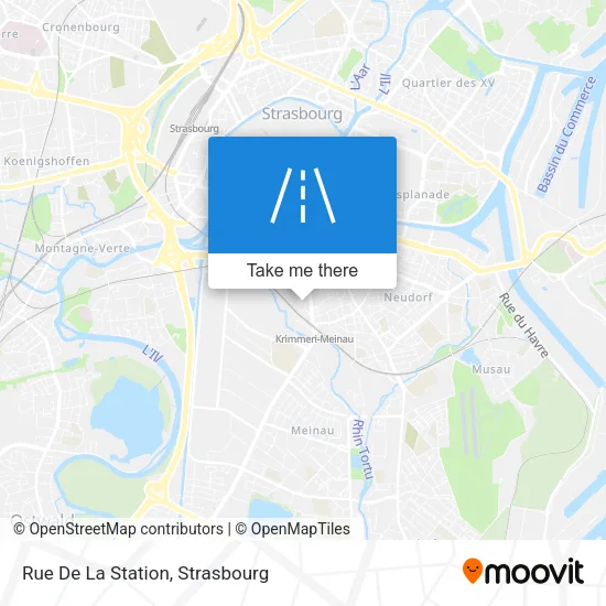 Rue De La Station map