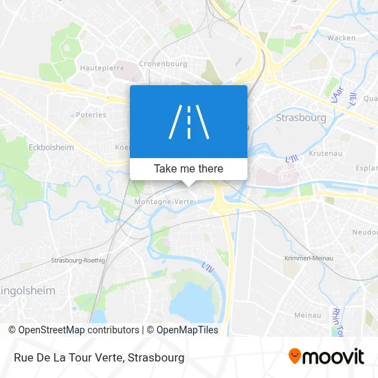 Rue De La Tour Verte map