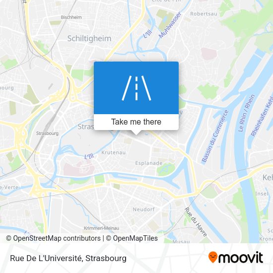 Rue De L'Université map