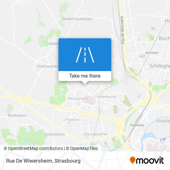 Mapa Rue De Wiwersheim