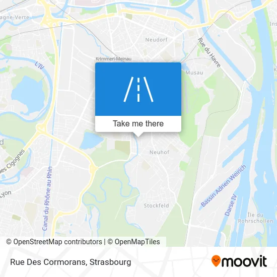 Rue Des Cormorans map