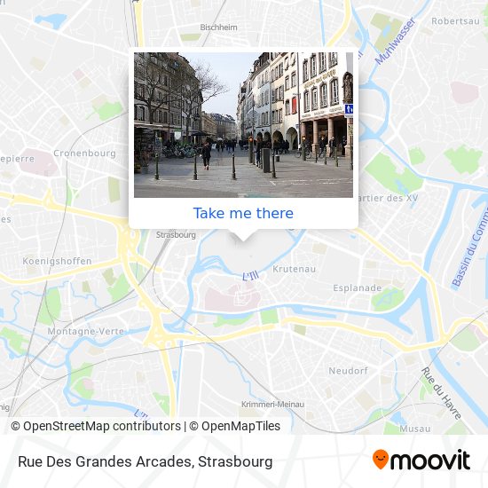 Mapa Rue Des Grandes Arcades