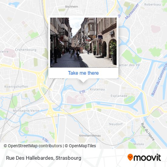 Mapa Rue Des Hallebardes