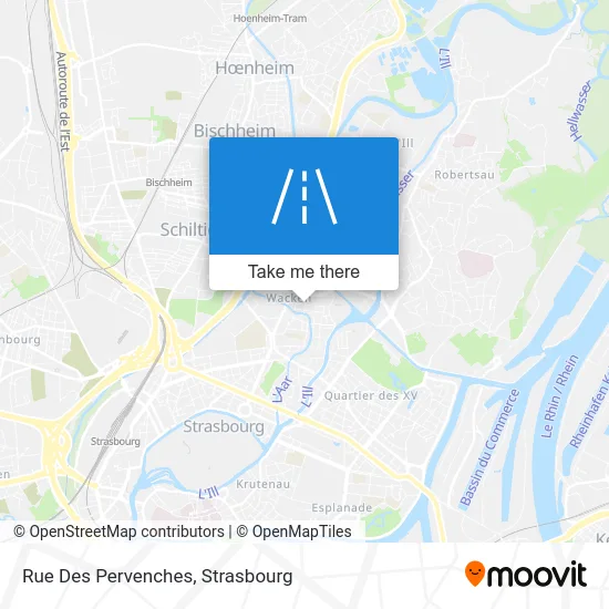 Rue Des Pervenches map