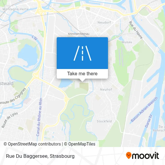 Rue Du Baggersee map