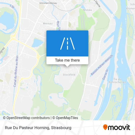 Rue Du Pasteur Horning map