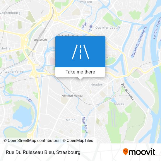 Rue Du Ruisseau Bleu map