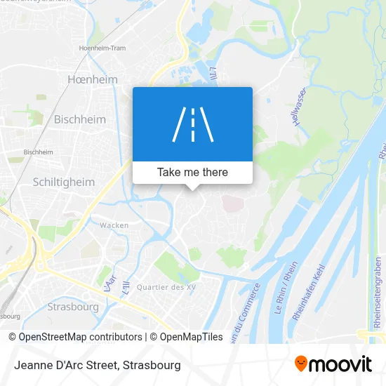 Rue Jeanne D'Arc map