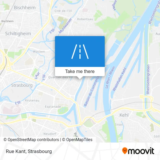 Rue Kant map