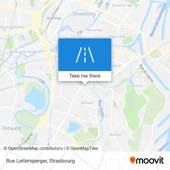 Rue Leitersperger map