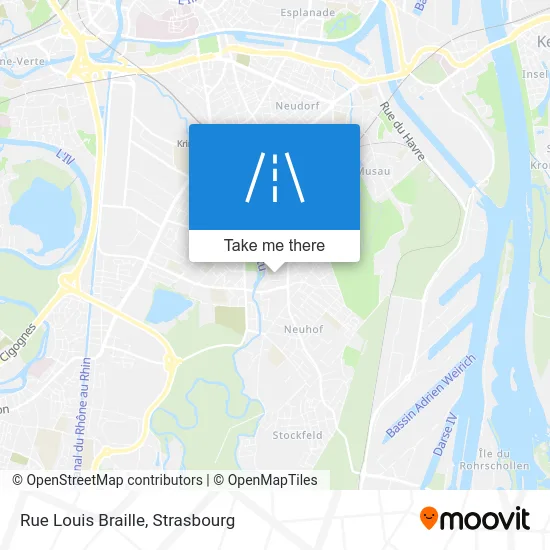 Rue Louis Braille map
