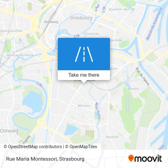 Rue Maria Montessori map