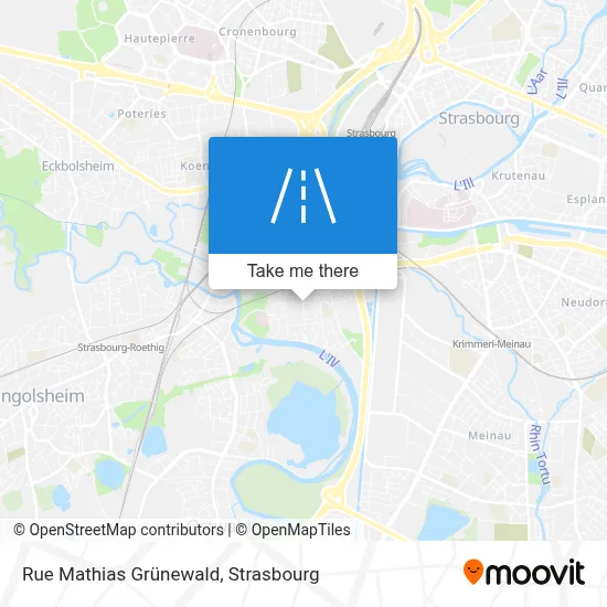 Rue Mathias Grünewald map