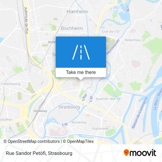 Rue Sandor Petöfi map
