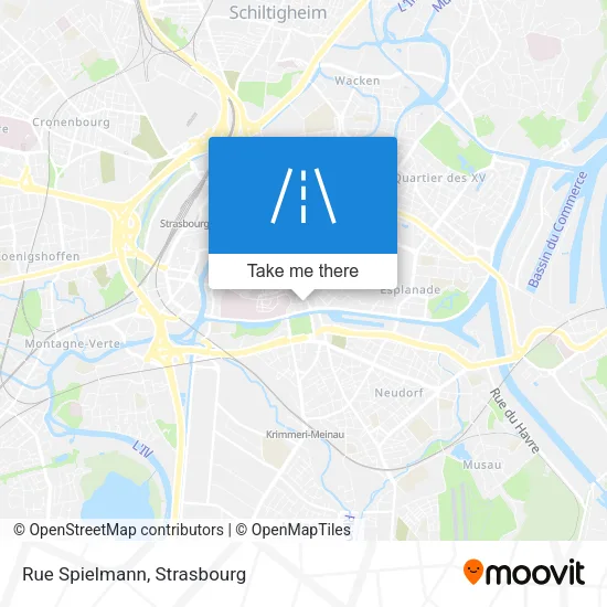 Rue Spielmann map