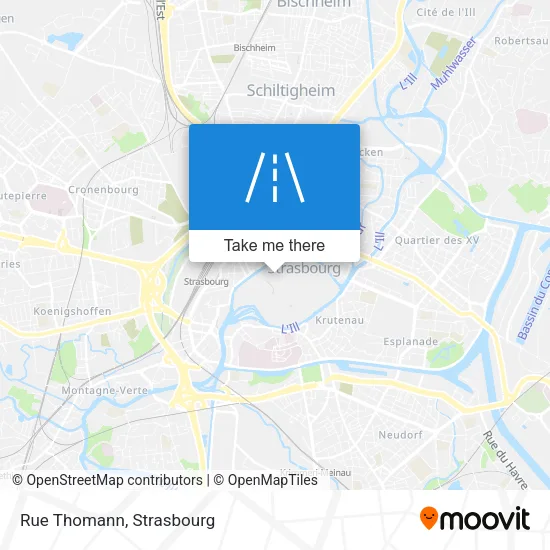 Rue Thomann map
