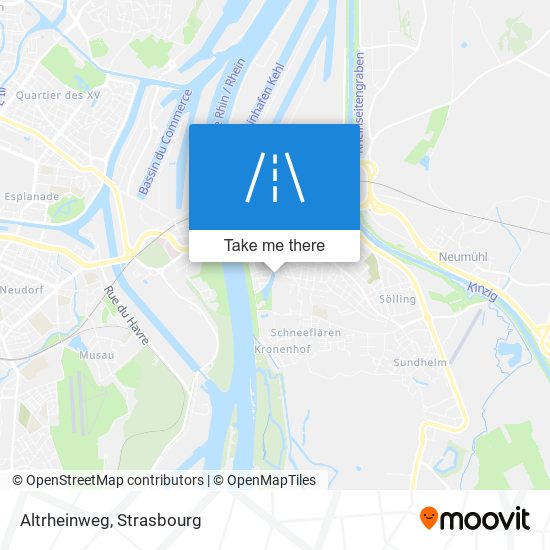 Altrheinweg map