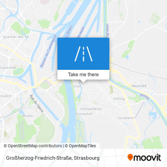 Mapa Großherzog-Friedrich-Straße