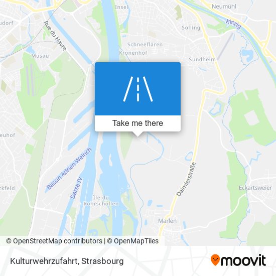 Kulturwehrzufahrt map
