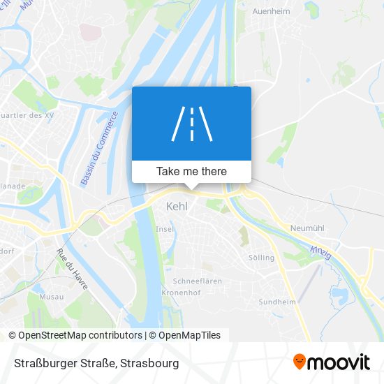 Mapa Straßburger Straße