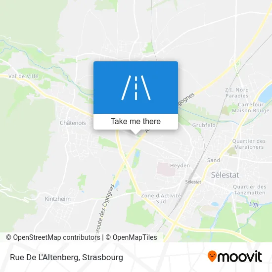 Rue De L'Altenberg map