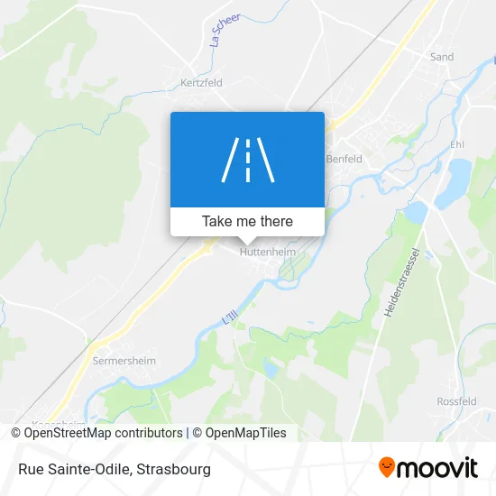 Rue Sainte-Odile map