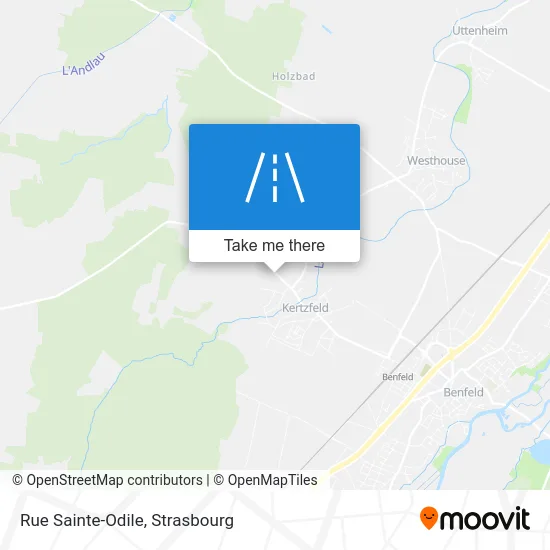 Rue Sainte-Odile map