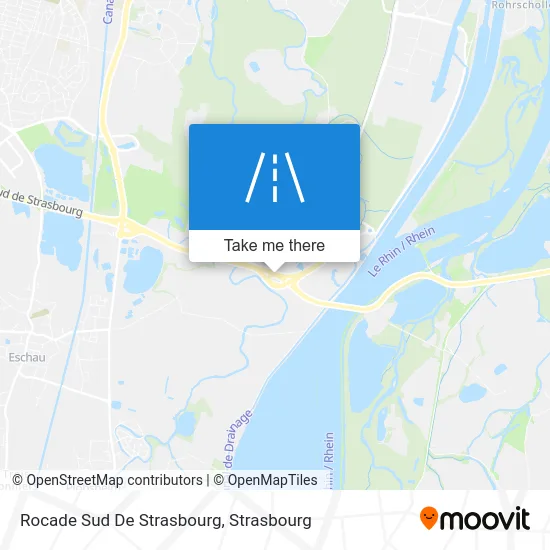 Rocade Sud De Strasbourg map