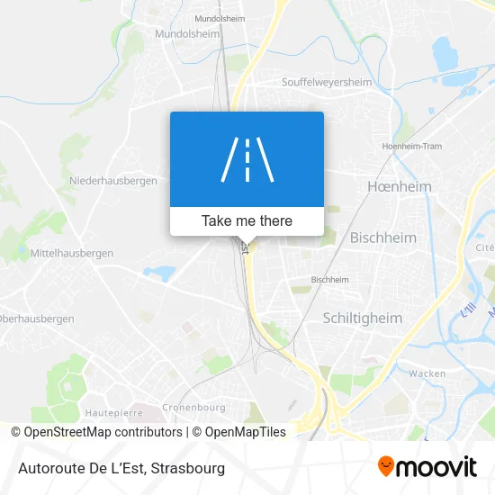 Autoroute De L’Est map