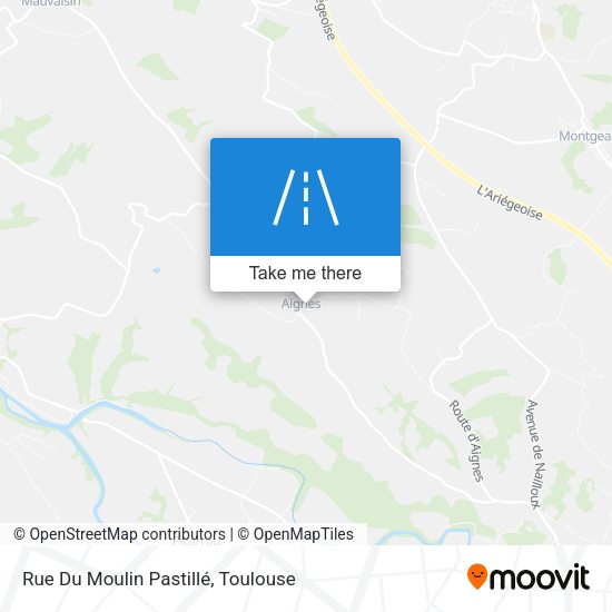 Rue Du Moulin Pastillé map