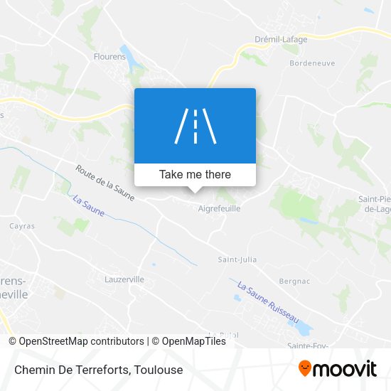 Chemin De Terreforts map