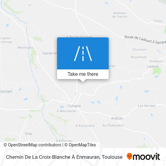 Chemin De La Croix-Blanche À Enmauran map