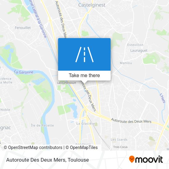 Autoroute Des Deux Mers map