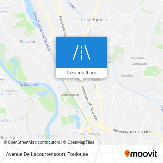 Avenue De Lacourtensourt map