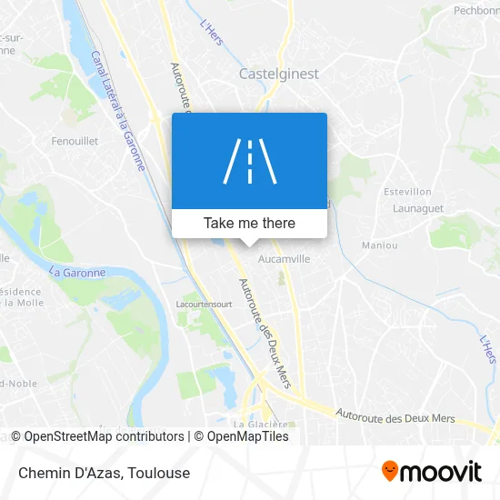 Chemin D'Azas map