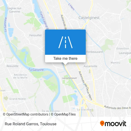 Rue Roland Garros map