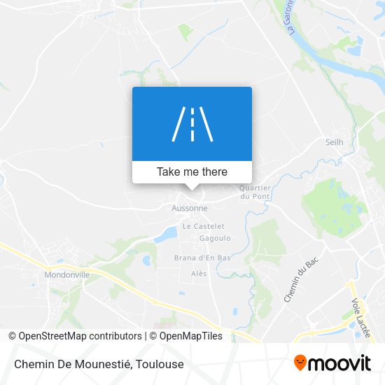 Chemin De Mounestié map