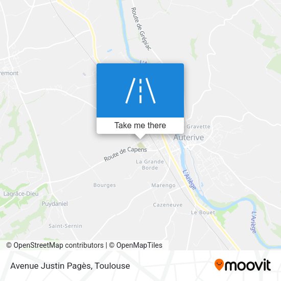 Avenue Justin Pagès map